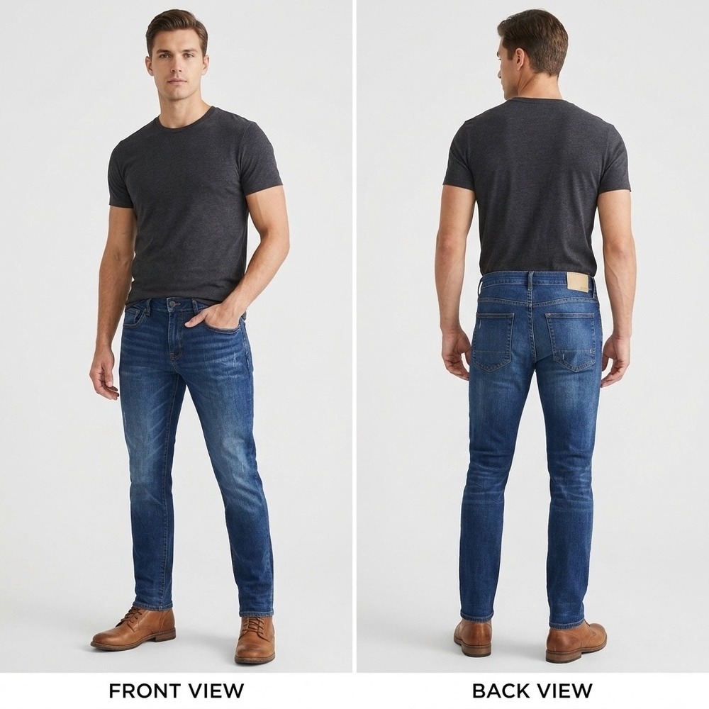 Aeropostale Aero‎ Mens Skinny Jeans Dark Wash Blue Denim 32x28 MTMLPK1 2909